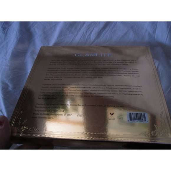 NEW GLAMLITE Happy Hour Lip Set of 5 shades/colors Lip gloss Drinks Full Size - Picture 2 of 2